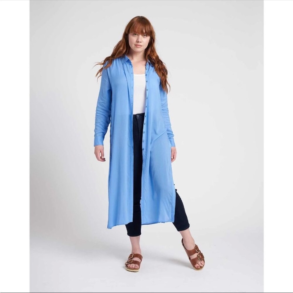 Universal Standard Nailah Tunic size XL 26/28 Azure Blue